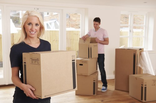 Commercial moving team planning a business relocation in Richmond upon Thames