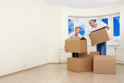 Careful loading of household items for a Richmond move