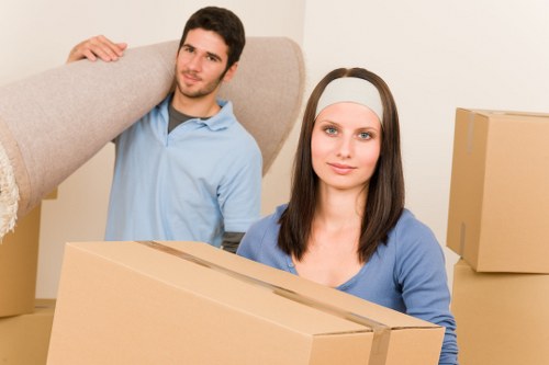 Loading furniture into a moving truck for a local Richmond upon Thames move