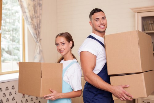 Careful handling of office furniture during a commercial move in Richmond upon Thames